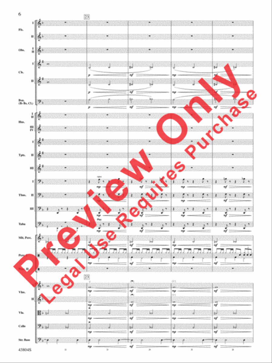 James Bond Theme Full Orchestra scores gallery preview page 7