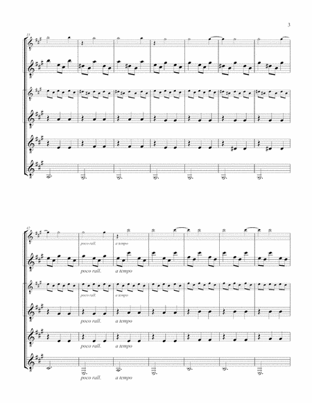 Junto a Tu Corazón (Guitar Quartet) - Score and Parts image number null