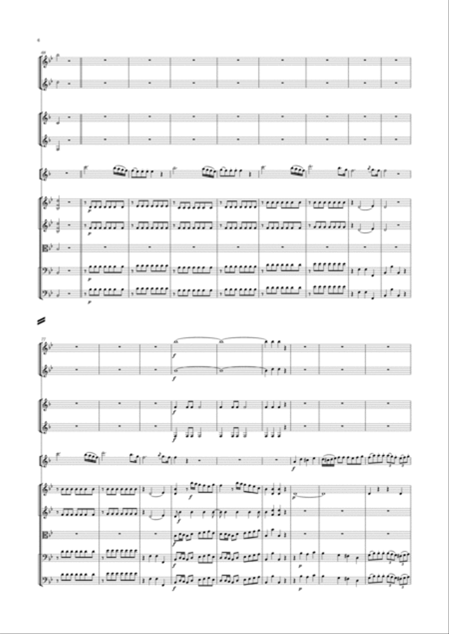 Pfeiffer - Basset Horn Concerto in B flat major Full Orchestra scores gallery preview page 6