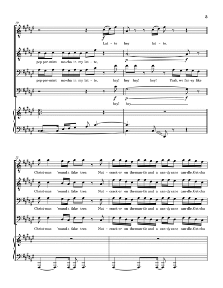 Fancy Like Christmas Fancy Like Christmas TTBB scores gallery preview page 4