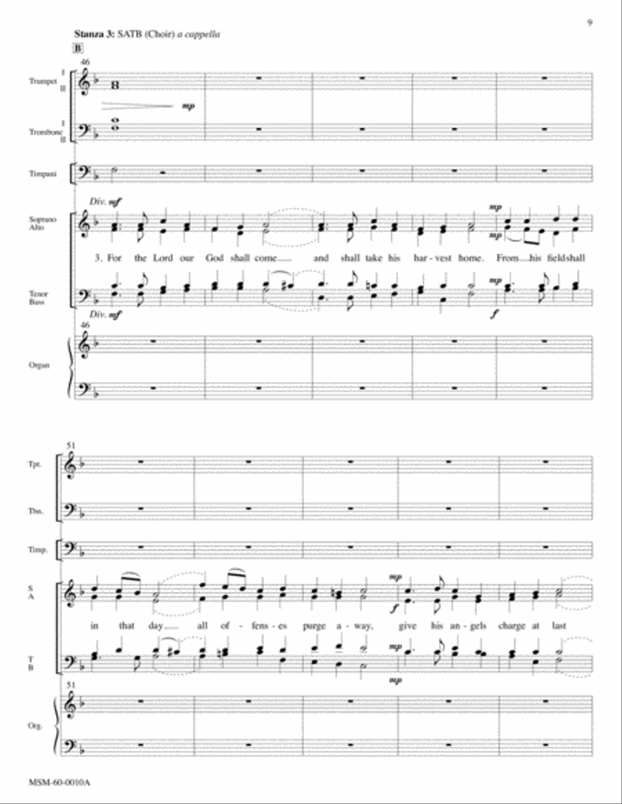 Come, You Thankful People, Come (Full Score) Choir scores gallery preview page 6