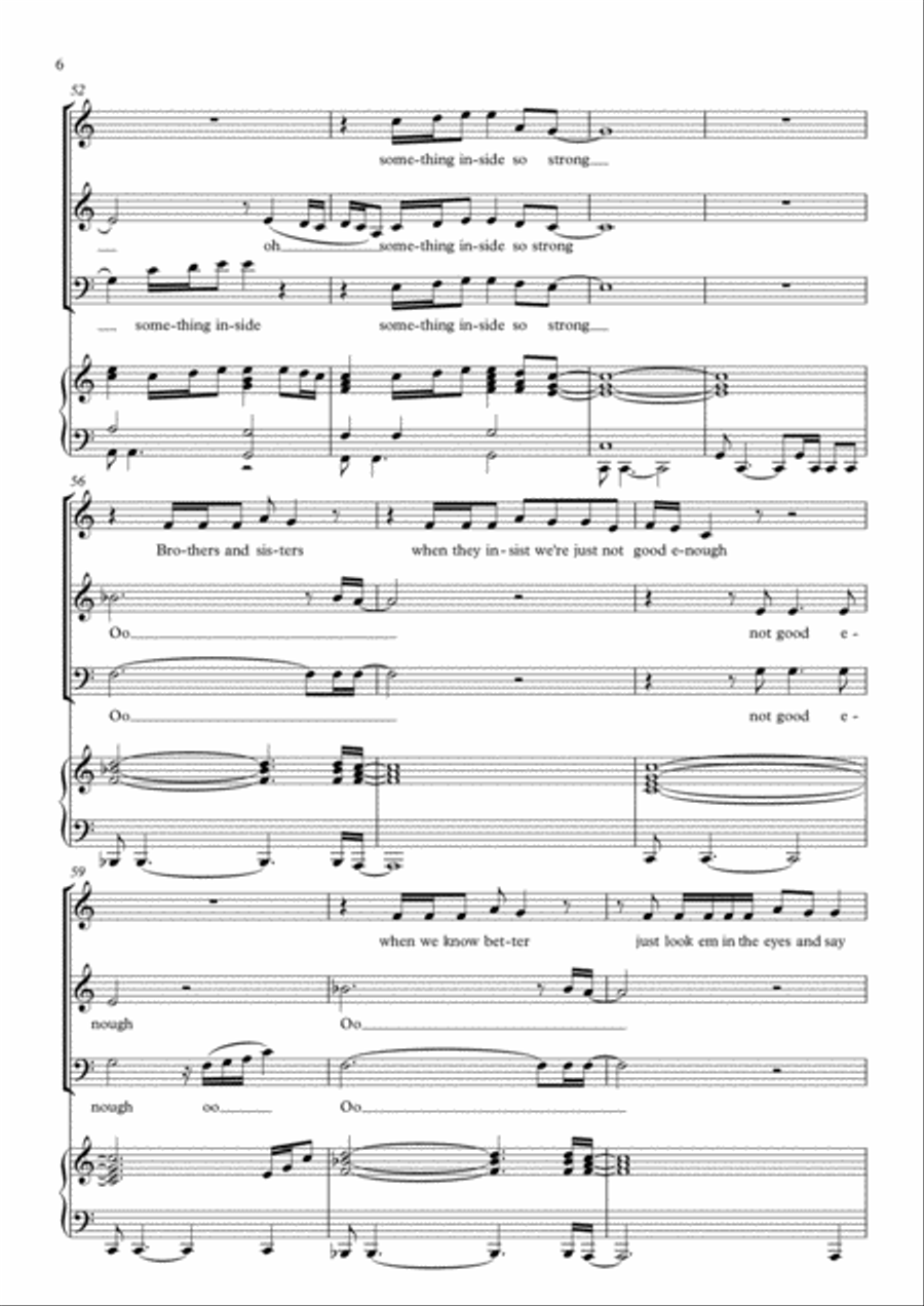 (something Inside) So Strong 3-Part scores gallery preview page 6