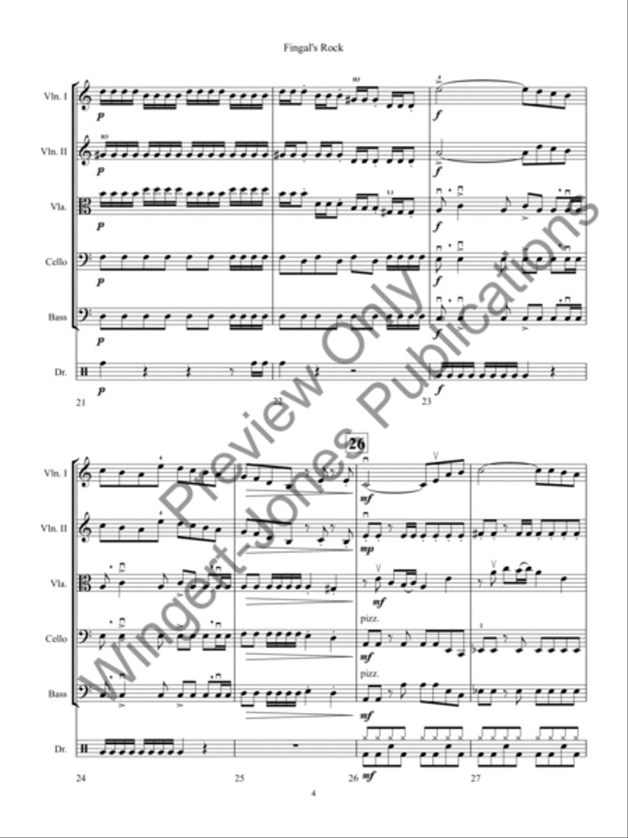 Fingal's Rock String Orchestra scores gallery preview page 7