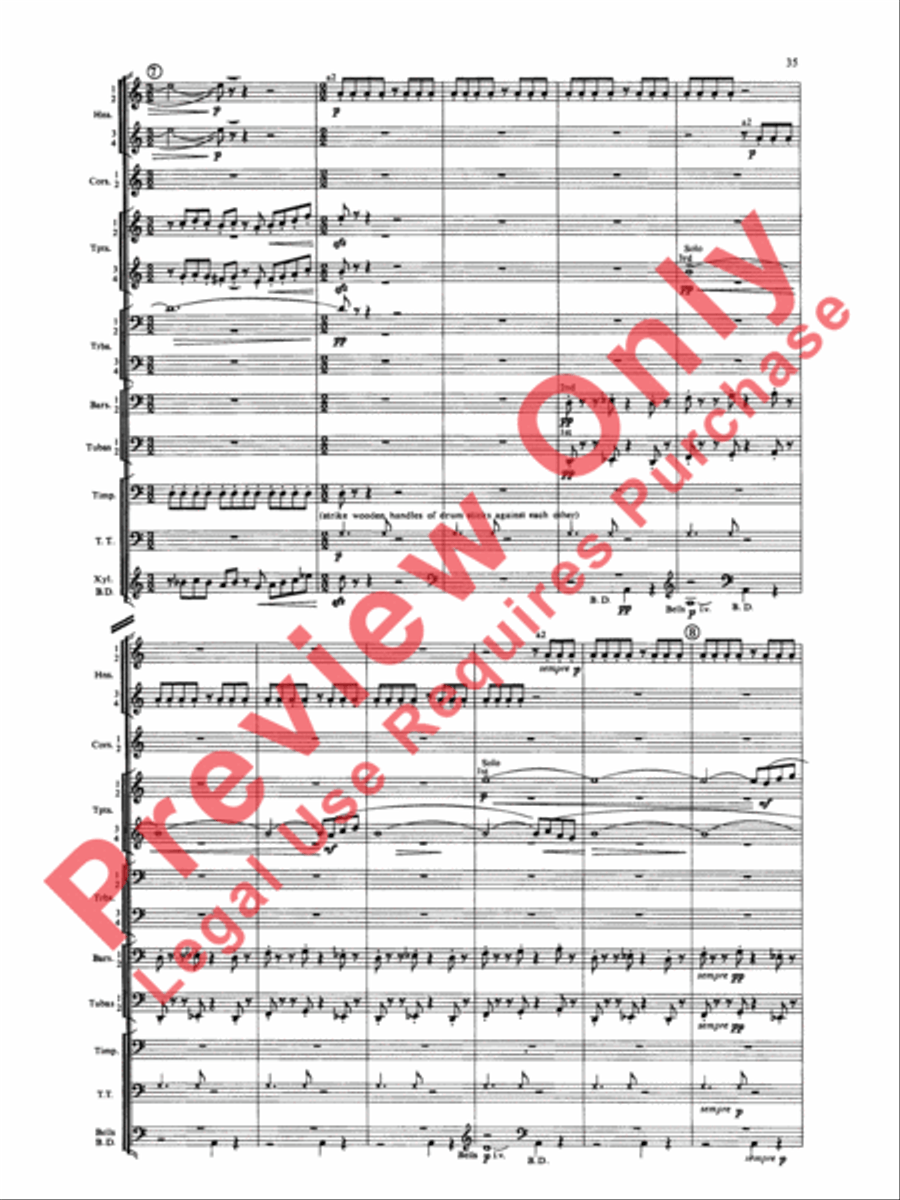 Symphony for Brass and Percussion Concert Band scores gallery preview page 38