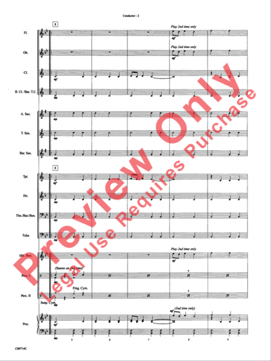The Little Drummer Boy Concert Band scores gallery preview page 5