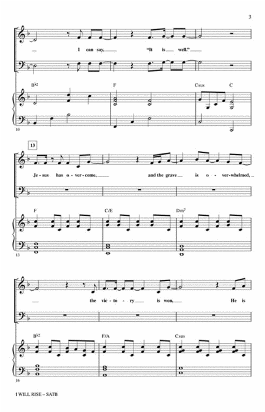 I Will Rise Choir scores gallery preview page 3