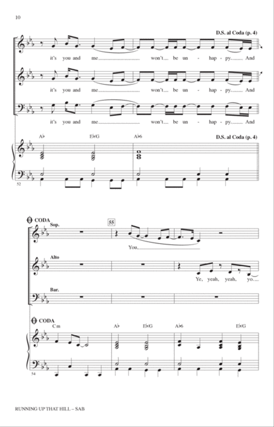 Running Up That Hill (arr. Roger Emerson) 3-Part scores gallery preview page 9