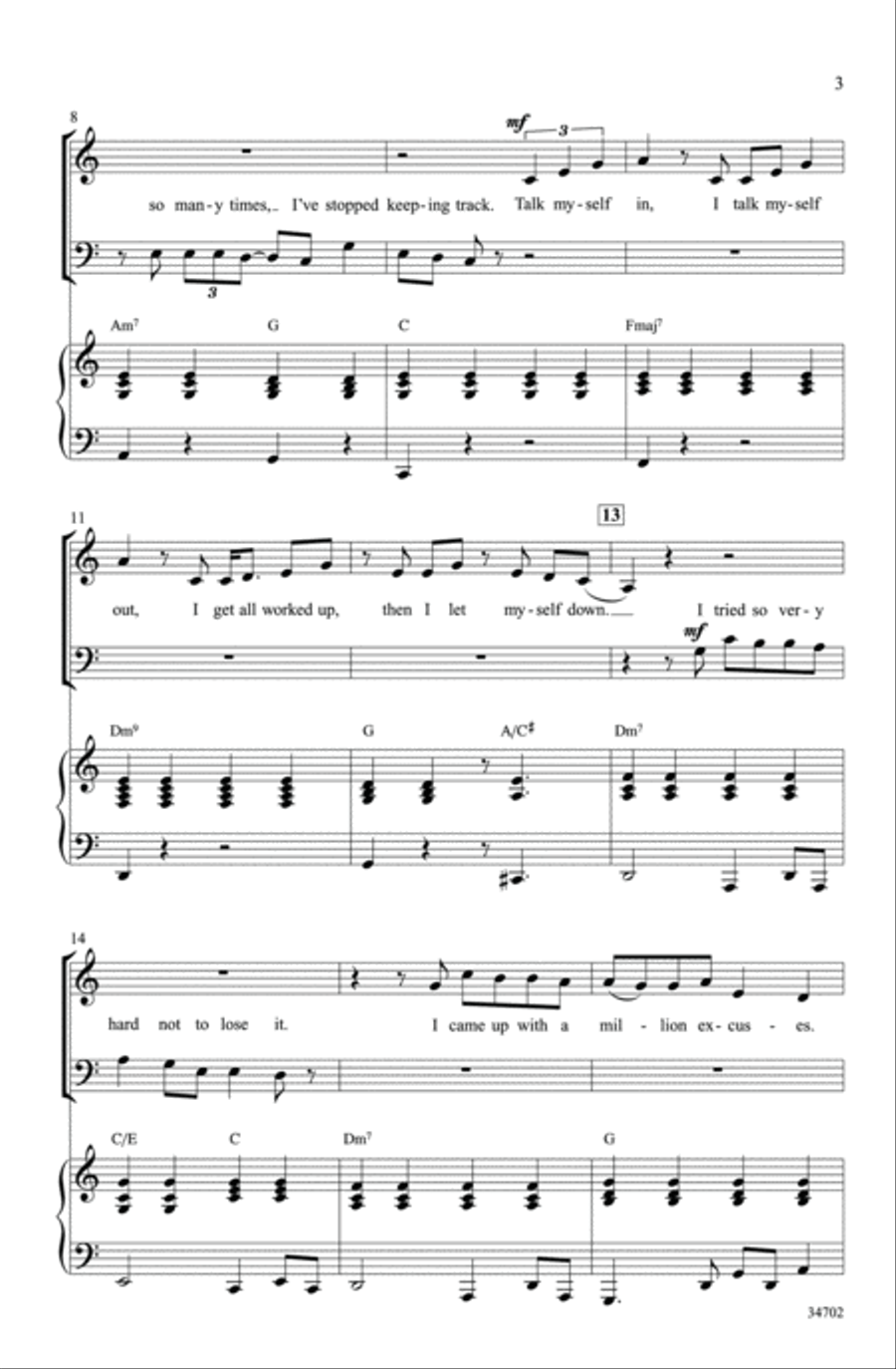 Haven't Met You Yet 3-Part scores gallery preview page 14