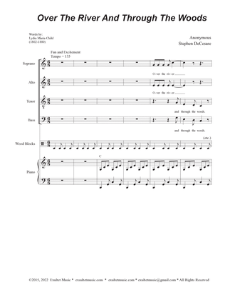 Over The River And Through The Woods (SATB - Alternate Version)
