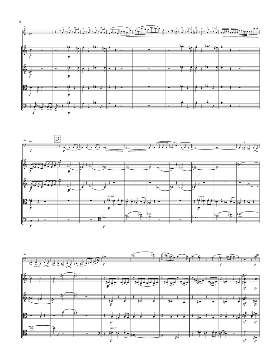 Concerto for Violoncello and Orchestra by Robert Schumann String Quartet - Digital Sheet Music page 6