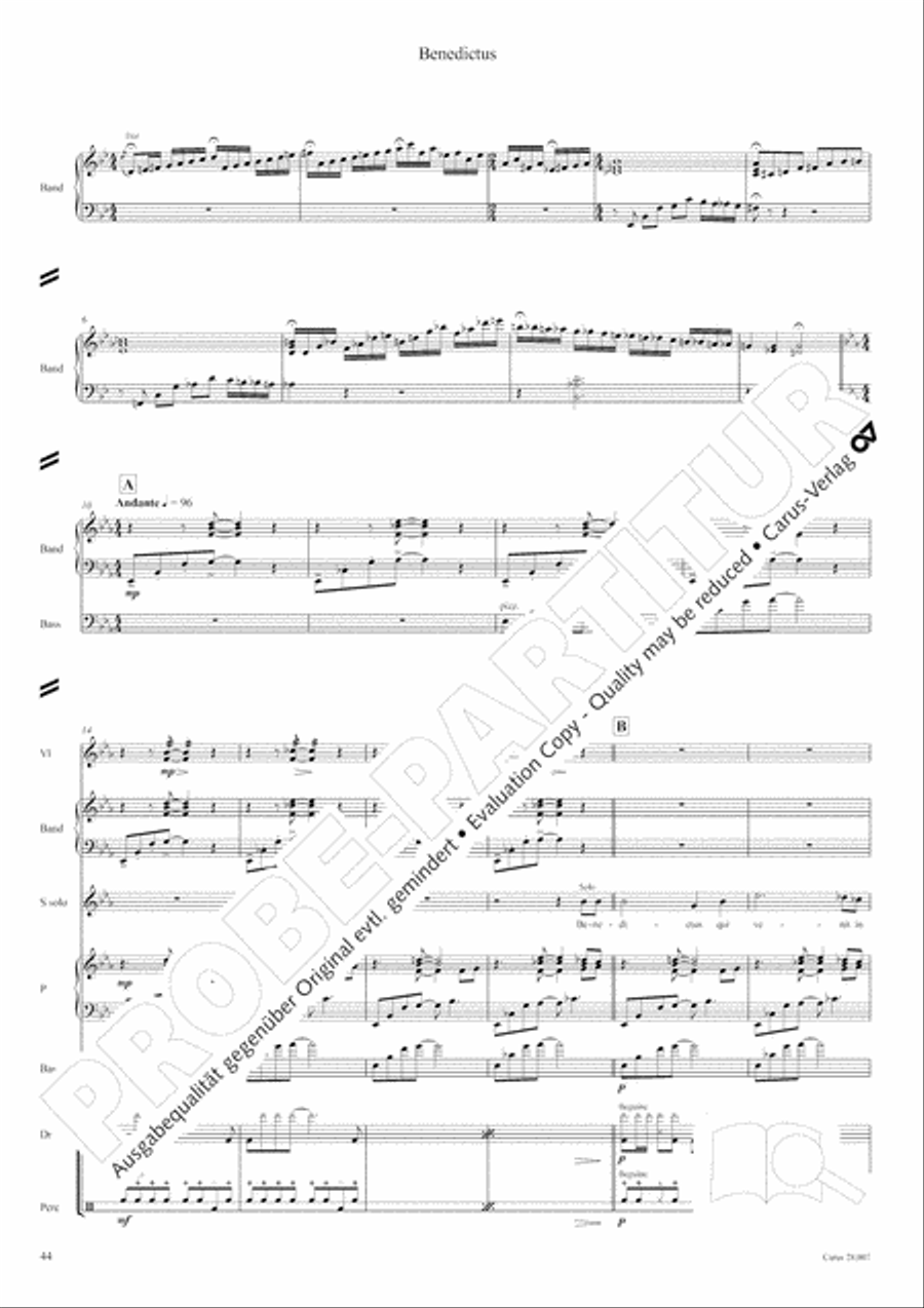 Missa latina 4-Part scores gallery preview page 45