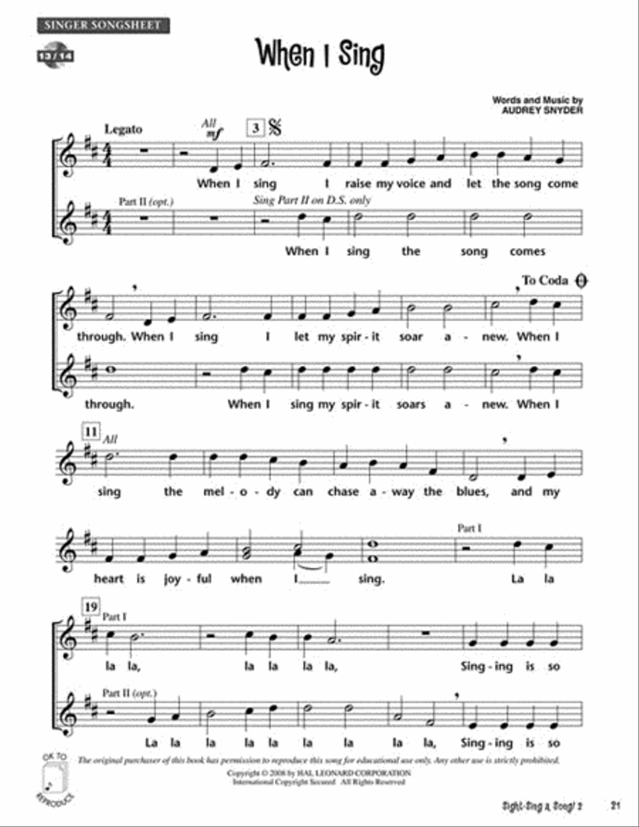 Sight-Sing a Song! (Set 2) Choir scores gallery preview page 5