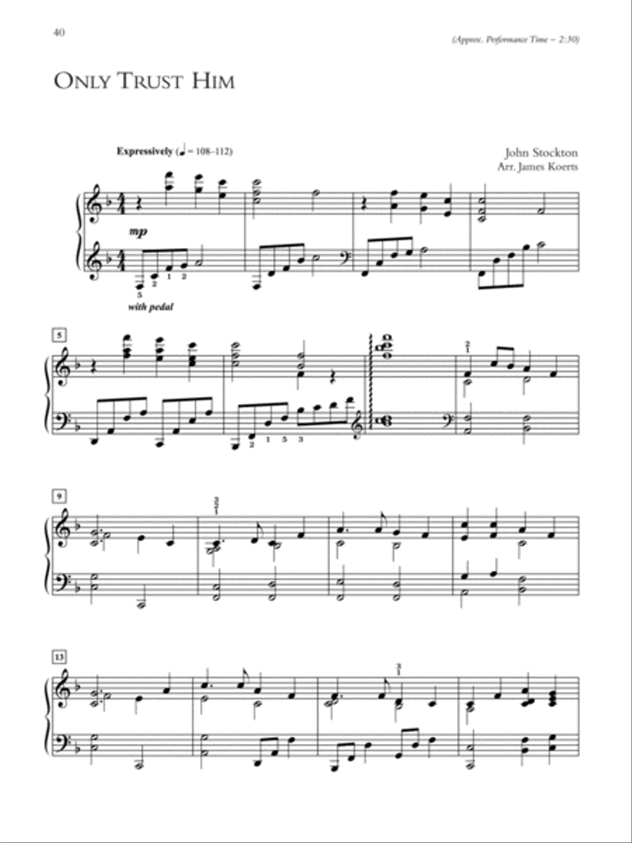 Wondrous Hymns, Book 1 Piano Solo scores gallery preview page 10