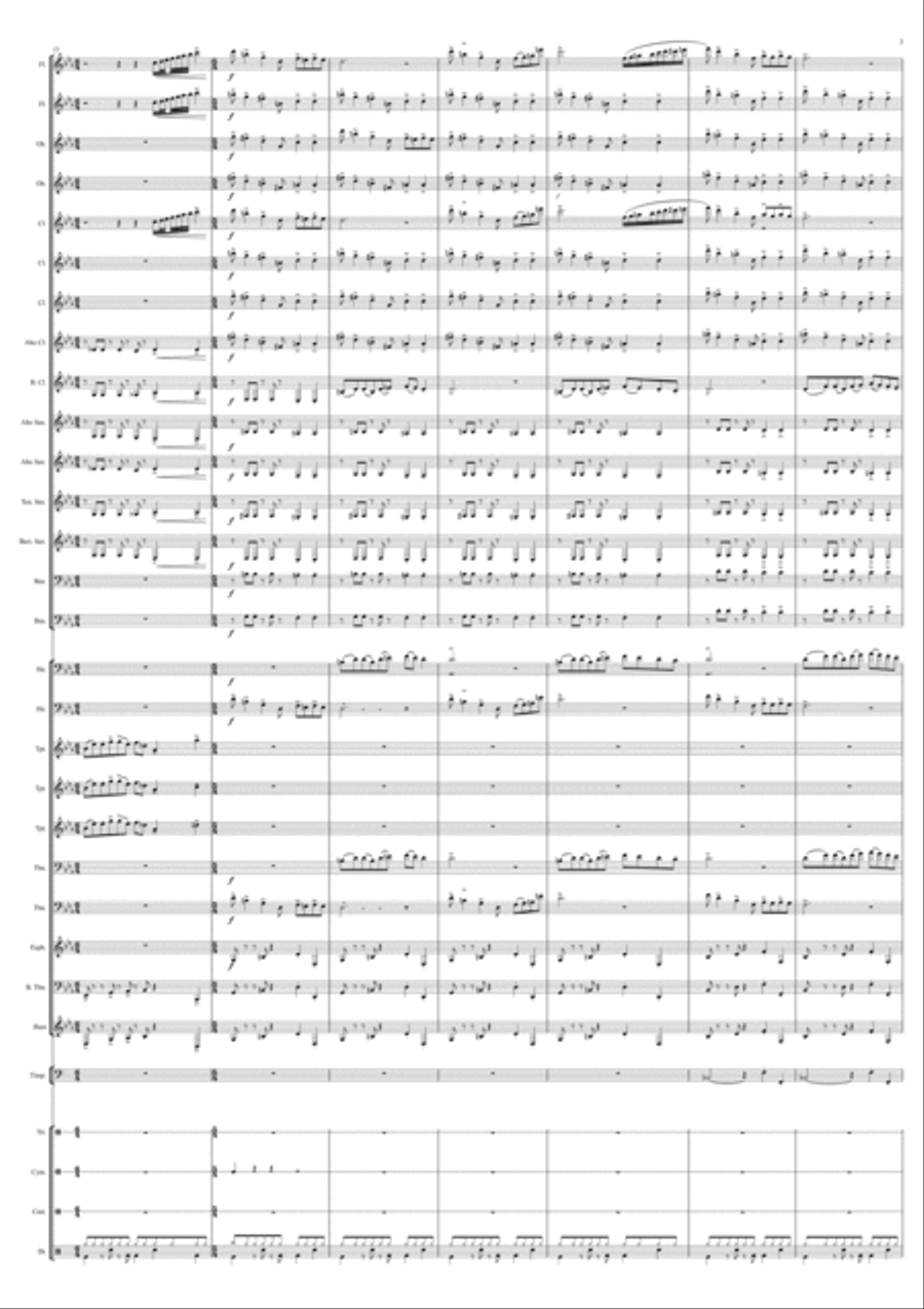 On Las Ramblas Concert Band scores gallery preview page 3