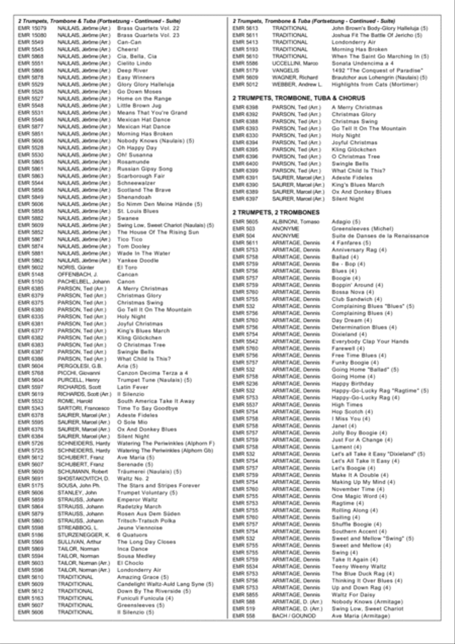 Movie Sequences Brass Ensemble scores gallery preview page 5