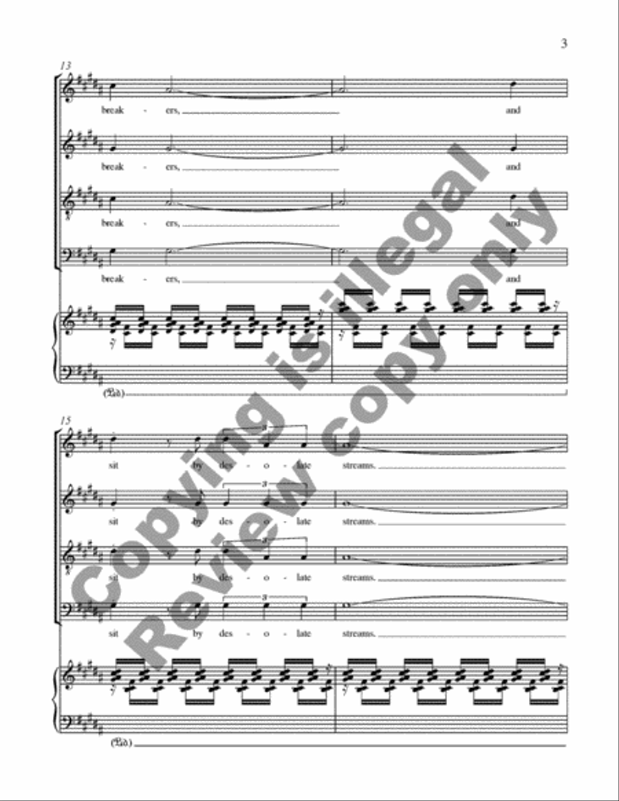 The Dreamers of Dreams 4-Part scores gallery preview page 4