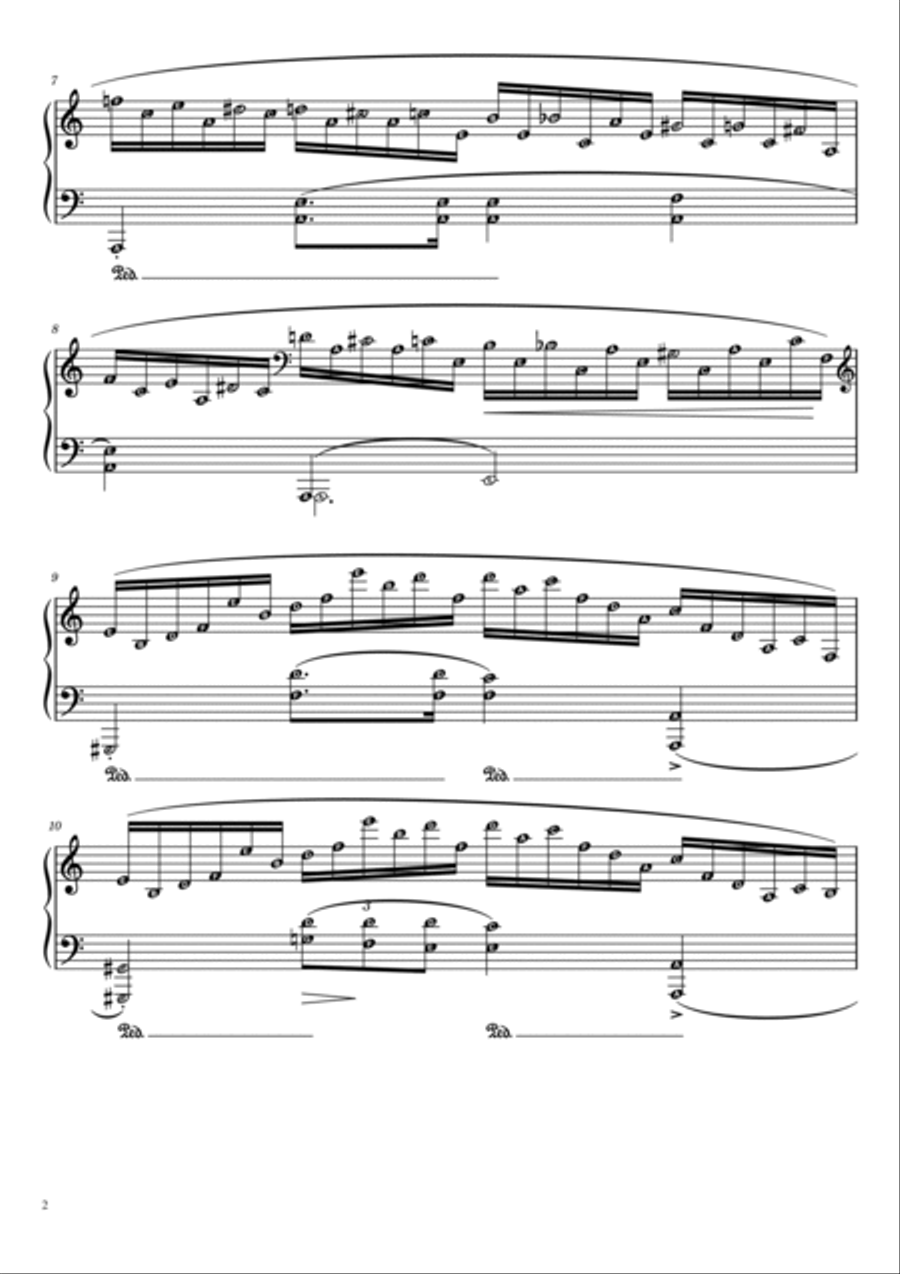 Winter Wind by Chopin - Etude Op. 25 No. 11 in A minor Piano Method scores gallery preview page 2