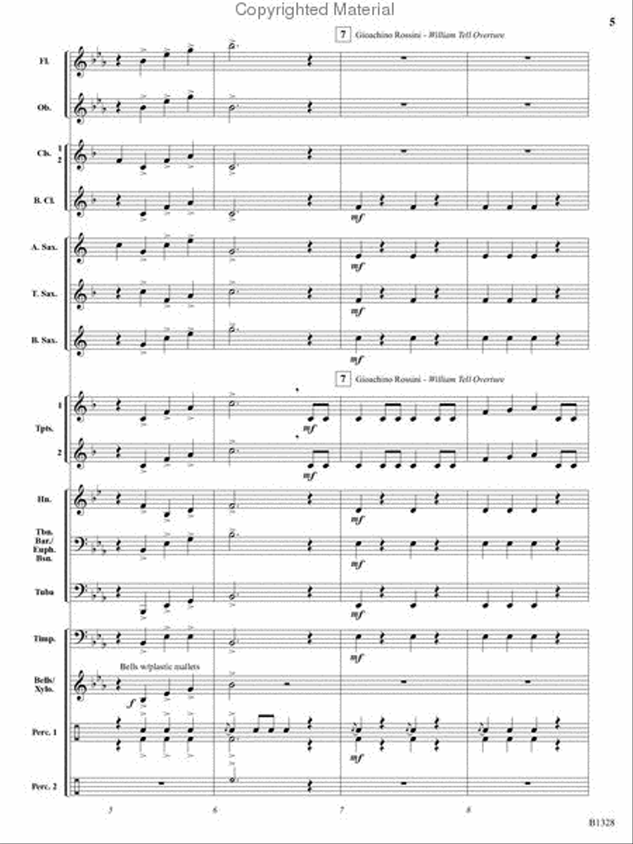 Ten Masters in Two Minutes Concert Band scores gallery preview page 3
