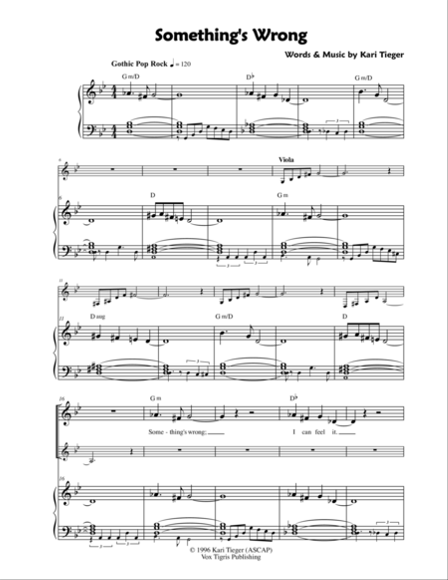 Something's Wrong Voice scores gallery preview page 1