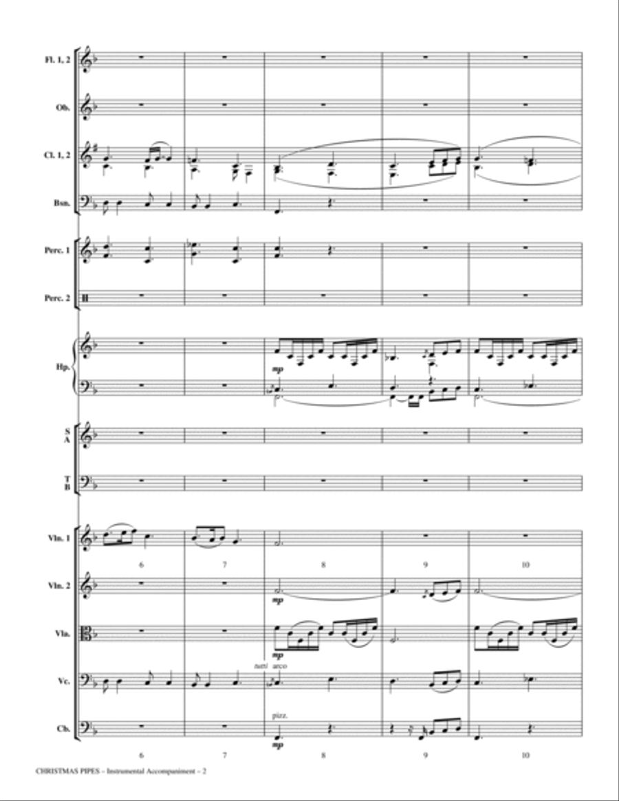 Christmas Pipes - Full Score Choir scores gallery preview page 2