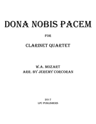 Dona Nobis Pacem for Clarinet Quartet
