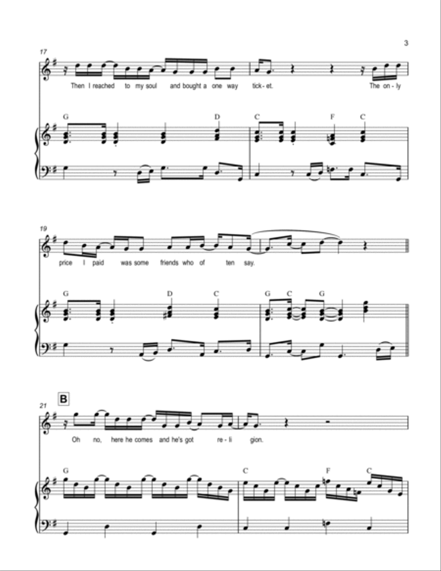 He's Got Religion Voice scores gallery preview page 3