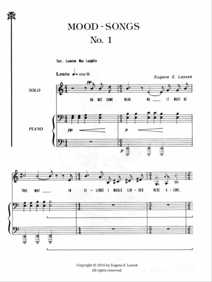 Mood Songs Piano, Vocal, Guitar scores gallery preview page 3