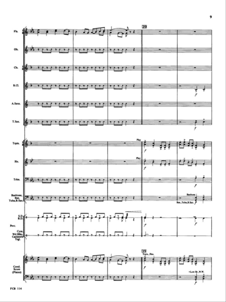 Rodeo Concert Band scores gallery preview page 9