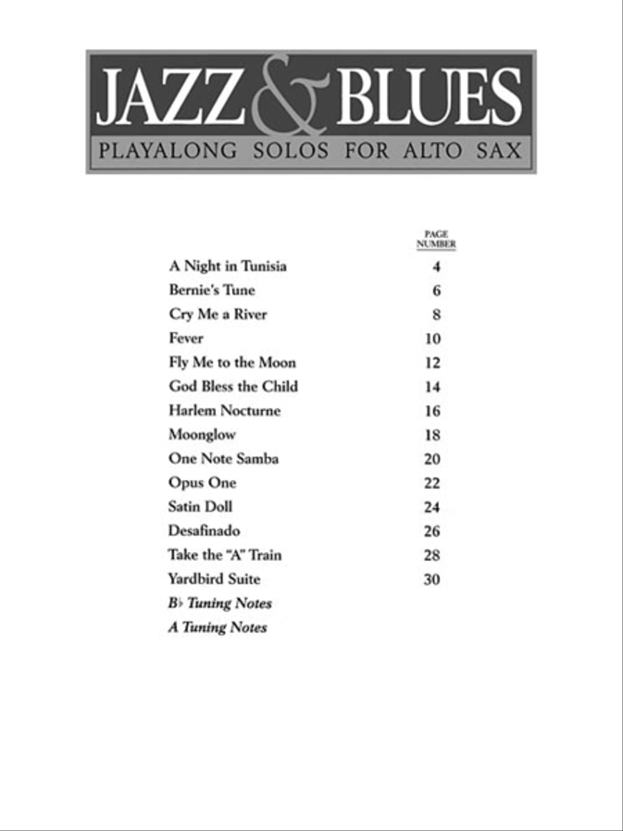 Jazz & Blues Alto Saxophone scores gallery preview page 3