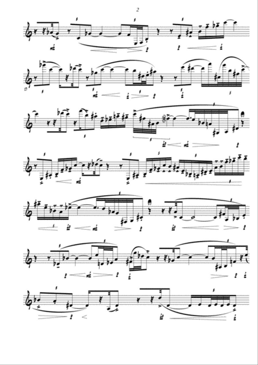 Paraklisis for clarinet solo Clarinet Solo scores gallery preview page 6