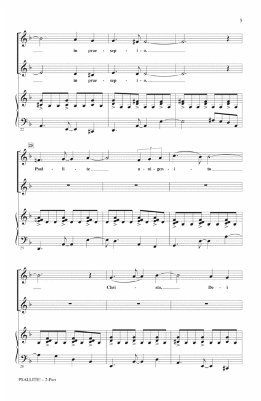 Psallite! Psallite! 2-Part scores gallery preview page 3