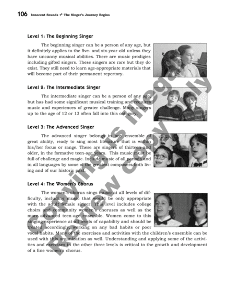 Innocent Sounds: Book I The Singer's Journey Begins Voice scores gallery preview page 23
