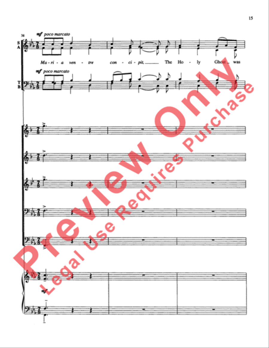 Make We Joy Now Choir scores gallery preview page 15
