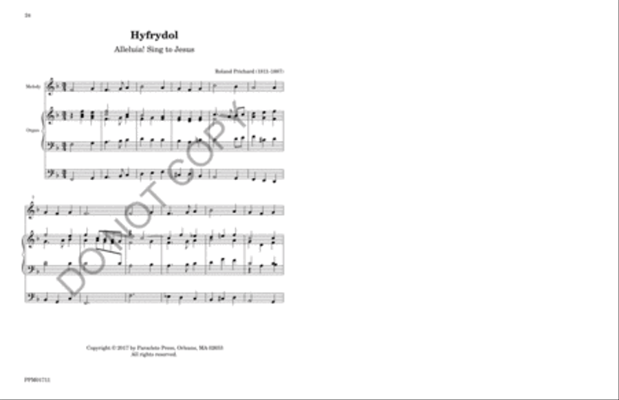 Twenty-five Organ Accompniments for Unison Hymn Singing Unison Choir scores gallery preview page 27