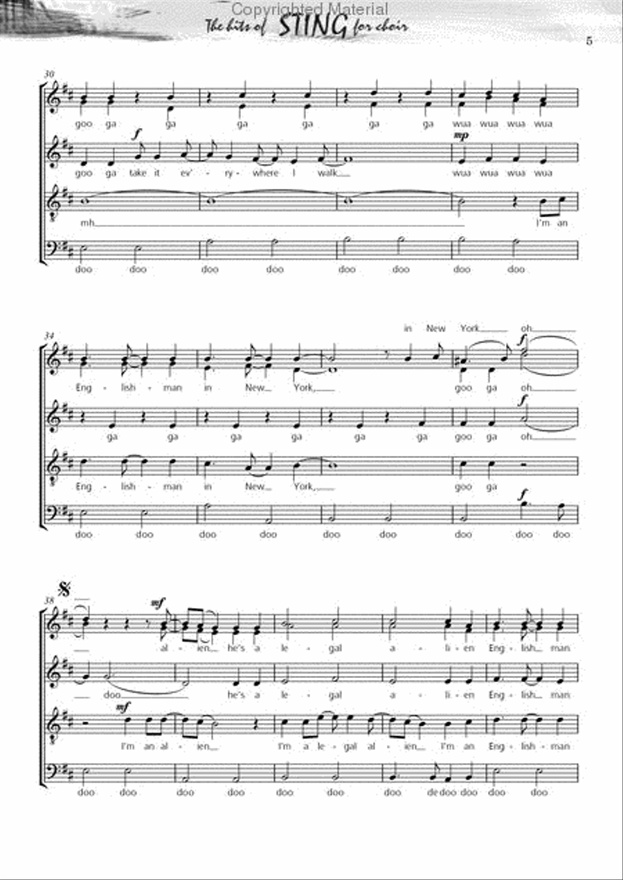 Fields of Gold SSATB scores gallery preview page 4