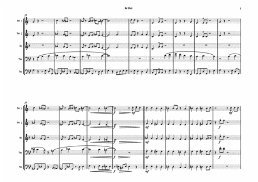 Sir Duke Brass Ensemble scores gallery preview page 3