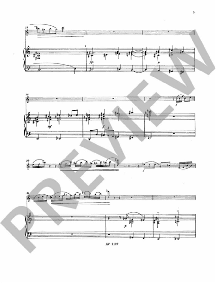 Vision op. 140 Vision op. 140 Flute Solo scores gallery preview page 4