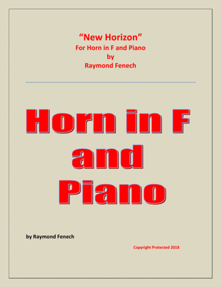 New Horizon - For Horn in F and Piano
