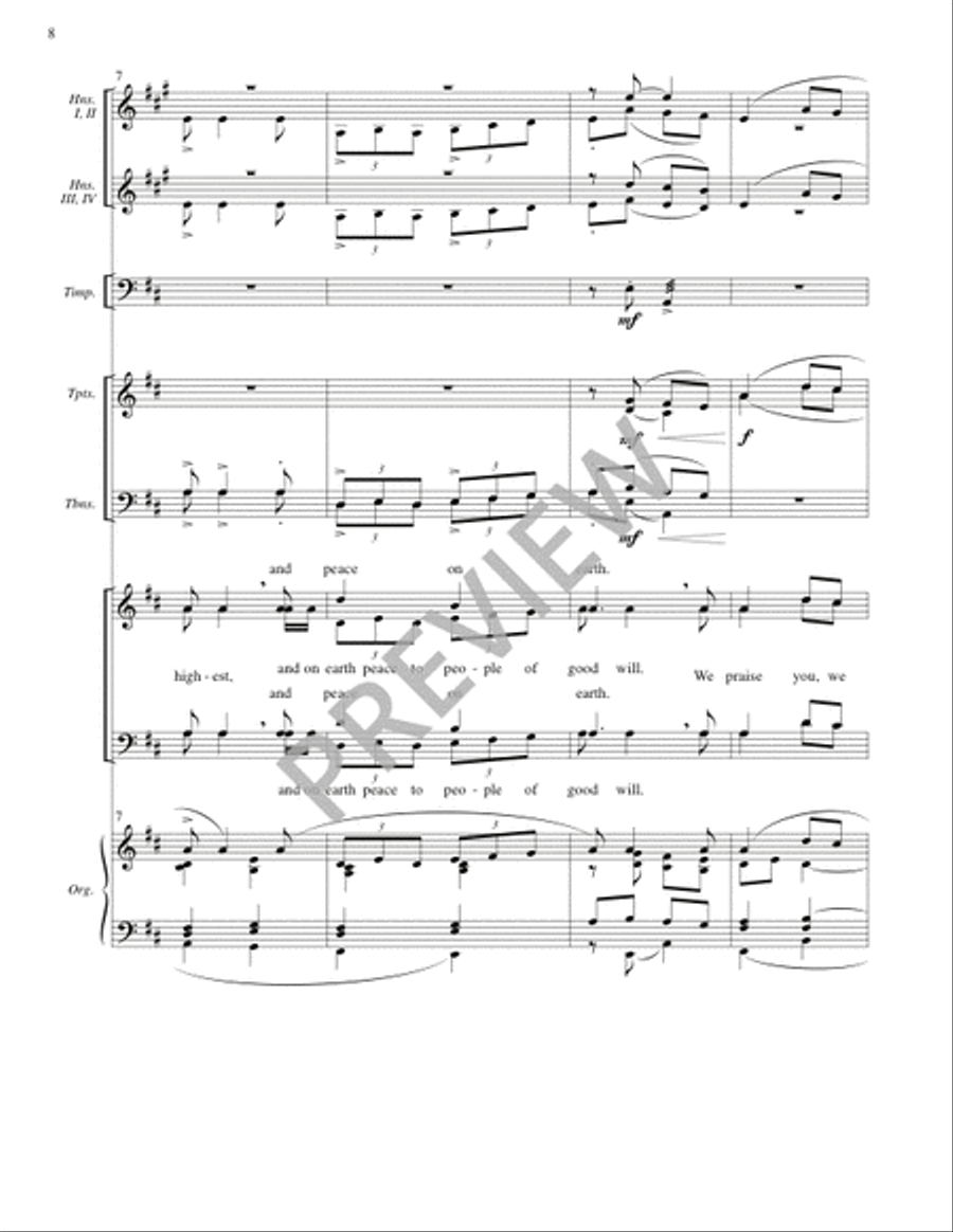Mass for the City (Full Score) 4-Part scores gallery preview page 8