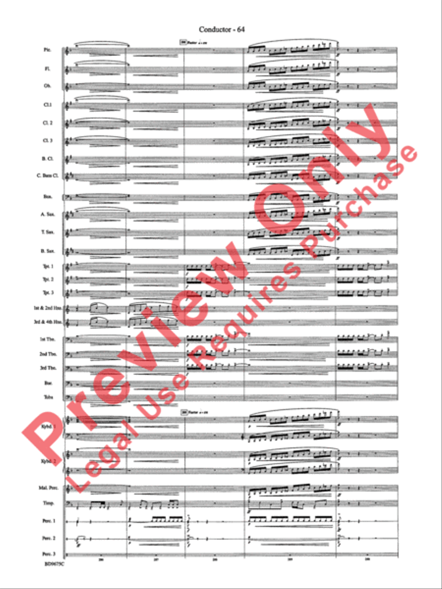 Twelve Seconds to the Moon Concert Band scores gallery preview page 67