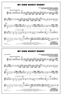 My Own Worst Enemy (arr. Matt Conaway) - 3rd Bb Trumpet