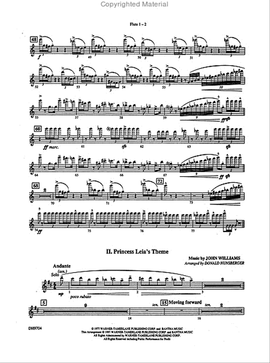Star Wars Trilogy Concert Band scores gallery preview page 6
