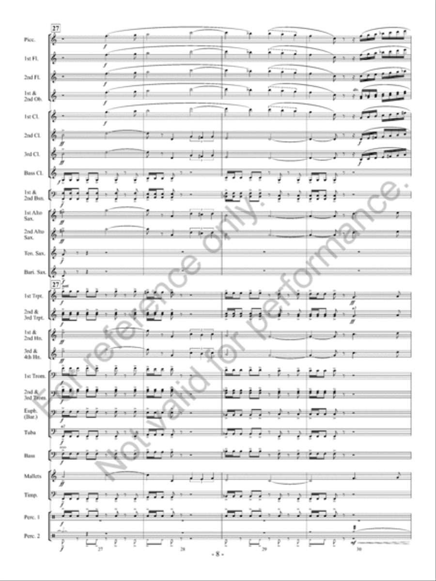 Rise Rise Concert Band scores gallery preview page 9
