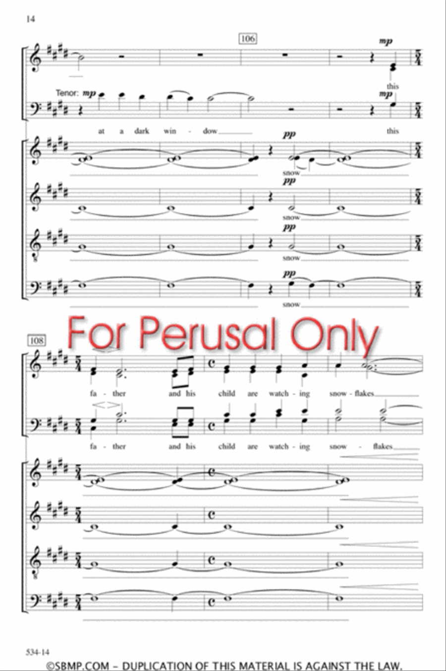 winter - SATB divisi Octavo Divisi scores gallery preview page 14