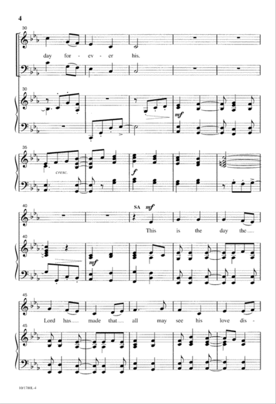 Come, Let Us With the Lord Arise 4-Part scores gallery preview page 4