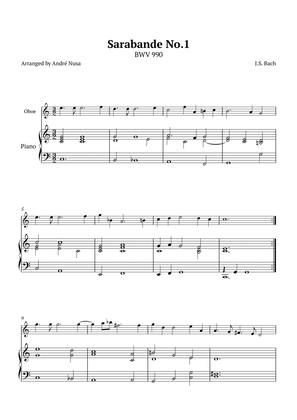 Book cover for Sarabande No.1 BWV 990