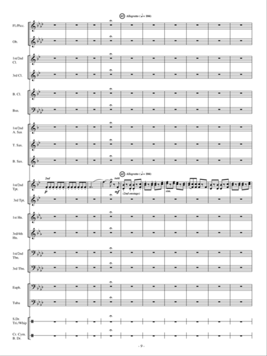 A Hunting Scene A Hunting Scene Concert Band scores gallery preview page 8
