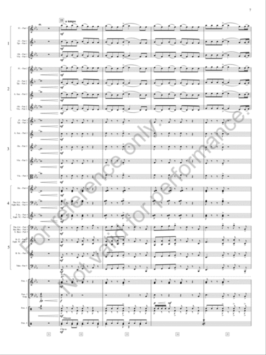 Danza Sonora Concert Band scores gallery preview page 8
