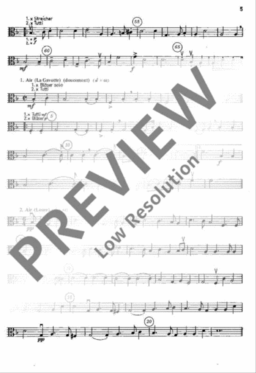 Le Bourgeois Gentilhomme Viola scores gallery preview page 6
