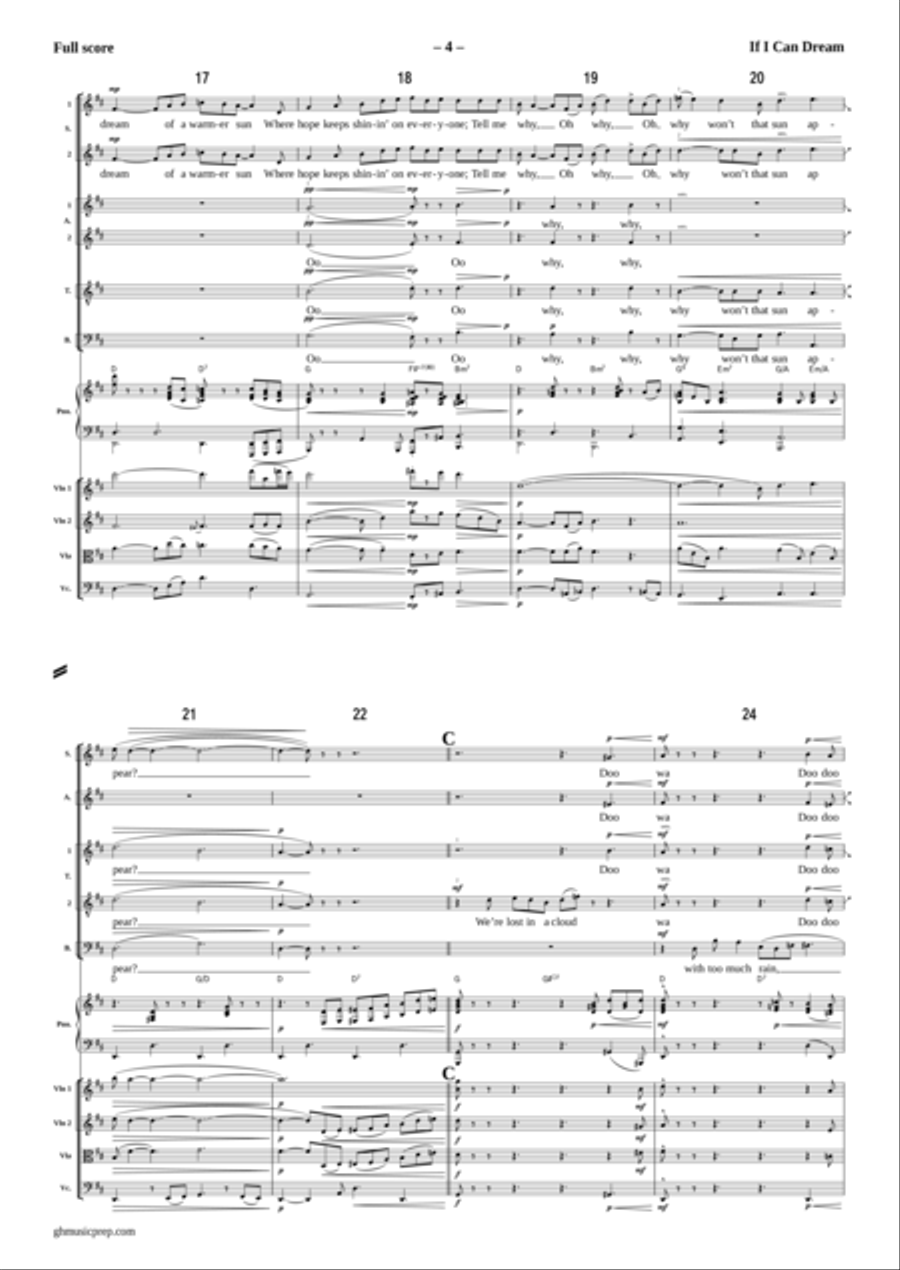 If I Can Dream If I Can Dream Large Ensemble scores gallery preview page 4